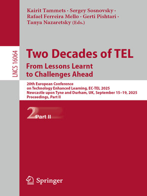 cover image of Two Decades of TEL. From Lessons Learnt to Challenges Ahead